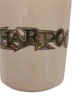 Vintage Harpoon White Coffee Mug Gold Rim Excellent Condition Rare Collectible