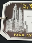 Hotel Waldorf Astoria Park Ave  new York  Deco - Luggage Label Decal Tag Vintage