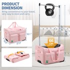 Mophoto Dance Bag With Garment Rack  27  Collapsible Costume Rolling Duffel Bag