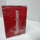 Budweiser Ser Of 4 Glasses   Vintage Classic Playing Cards In Petina Tin