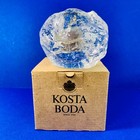 Kosta Boda Sweden Crystal Snowball Votive Tea Light Candle Holder New In Box