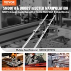 Vevor 2pcs Sbr16 1500mm Linear Guide Rail Slide Rail 4 Pcs Sbr16uu Bearing Block