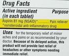 Kirkland Signature Low Dose Aspirin 81mg 1 Bottle 365 Tablets Exp 10 2026