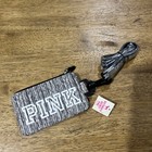 Victoria s Secret Pink Lanyard Graphic Gray Limited Edition Id Holder