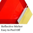  Slow Moving Vehicle Triangle Reflective Sticker  Reflective Sticker  2 Pack 
