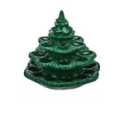 4-tier Deviled Egg Christmas Tree Ceramic Santa Platters Trays Holds 26 Holes    