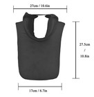 Leonark Hema Overlays Throat Protector Fencing Gorget With One Size  Black