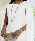 Size 18w Plus Ashro White Formal Wedding Church Party Victoria Cape Dress