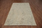 Hand-tufted Oriental Modern Area Rug 5x8 Ft Beige Contemporary Geometric Carpet