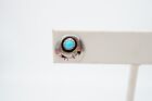 Vintage Native American Navajo Sterling Silver Turquoise Earrings X4