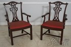 L66399ec  Set Of 8 Henredon Chippendale Mahogany Dining Room Chairs
