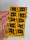 Pack Of 10 Cards Of Six Tiny 5mm Snaps By Heidi Ott - Suitable For Doll Or Minis