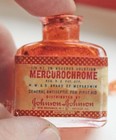 Vintage Mercurochrome Antiseptic Bottle Johnson   Johnson