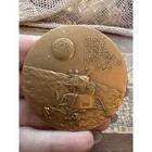 Bronze Commemorative Medal Of The Apollo 11 Astronauts By Medallic Art Co 