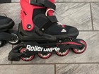 Rollerblade Usa Microblade Boys Adjustable Fitness Inline Skate - Black red