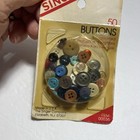 Vintage Singer  00036 Package Of 50 Assorted Buttons Nip