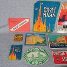 Vintage Hotel Luggage Labels Retro Advertising Stickers Travel Decals Set Of 14