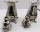 Tiffany And Co Salt Pepper Sterling Silver Shakers Paw Foot  birmingham England