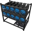 Miner Rig Case Frame 12 Gpu     Premium Stackable Aluminum Mining Rig Enclosure Fo