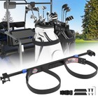 Golf Cart Rear Seat Bag Holder  No-drill Adjustable Rack  Ezgo Club Car Yamaha