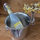 Vtg Silver Plated Champagne Or Ice Bucket  Davco Silver Ltd  Lions Head Handles