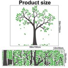 3d Green Tree Wall Decals Leaves Wall Stickers Diy Removable Vinyl Big Trunk Wal