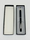 New Nos Vintage Sanford Silhouette Ball Point Pen Black Barrel Japan Ink Dry Nib