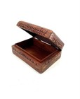 Wooden Box Carved Vintage Unique Gift Decor