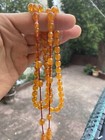 Fire Amber Misbaha Rosary Tasbih Faturan Islamic  Prayer Bead Zar Kehribar