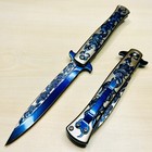 9    Blue Rose Knife Tactical Spring Assisted Open Blade Folding Pocket Knife