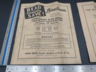 2x Rare John Deere Instructional Manuals For Plow   2-row Cultivator  1718