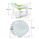 White Baby Bath Seat Chair For Newborns     Non-slip Shower Support 6m 