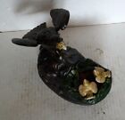 Eagle Feeding Eaglets  Cast Iron Mechanical Bank Collectible