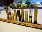 Vintage Lipstick Lot Metal And Plastic Tubes  10 Tubes