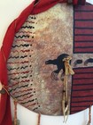 Vintage Lakota Sioux War Shield Bear Totem Ec43 Wwii Elk Antler Rawhide 1980s