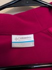 Columbia Women   s Two Tone Pink Red Arctic Air Fleece 1 4 Zip Pullover Top Small