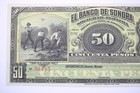 1899-1911 Mexico Banco De Sonora 50 Pesos Ps-422 Unc             0384