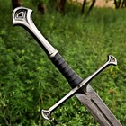 Handmade Damascus Steel Viking Sword     Full Tang Battle Ready Medieval Sword