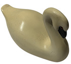 Vintage Cottage Core Wooden Swan Decoy Decor Wood