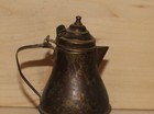 Antique Middle East Hand Made Small Metal Coffee Tea Pot Pitcher