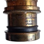 Antique Wray London 6 1 2 X 5 Format Brass Camera Lens - No  3620 Half Plate