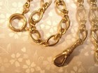 2 Brass Plated 12   Watch Style Chains With 2 Clasps