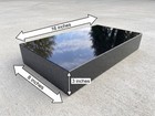 Jet Black Granite Headstone Grave Marker 16x8x3 Flat Memorial Free Shipping