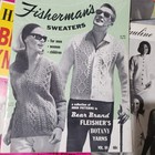 Vintage Knitting Books Leaflet Group Of 7 - 60s 70s Sweater Dress Vest Cardigan