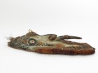 Painted  Woven   Hand Carved Mask From Papua New Guinea 24  Tall X 9  Wide