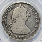 1788 Mexico 4 Reales  Carlos Iii Pcgs Vg-10 Scarse Interesting  Coin