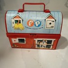 Vtg 1962 Fisher Price Barn Toy Lunch Box  549 No Thermos Used Condition