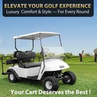 4pcs Golf Cart Seat Fits Ezgo Txt 1994-2013 ezgo Rxv Front And Rear Black
