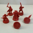 6pcs Mentor Dwarf Knight Rogue Hero Warriors Heroquest Board Game Minis Toy