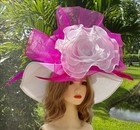 Kentucky Derby Hat Church Tea Party Hat Wedding Hat With Wide Brim